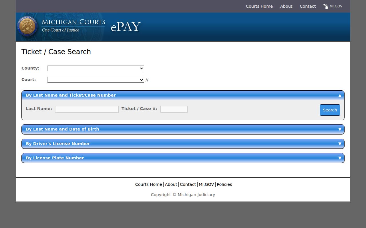 Michigan traffic citation search reviewed for Cass County traffic warrant records