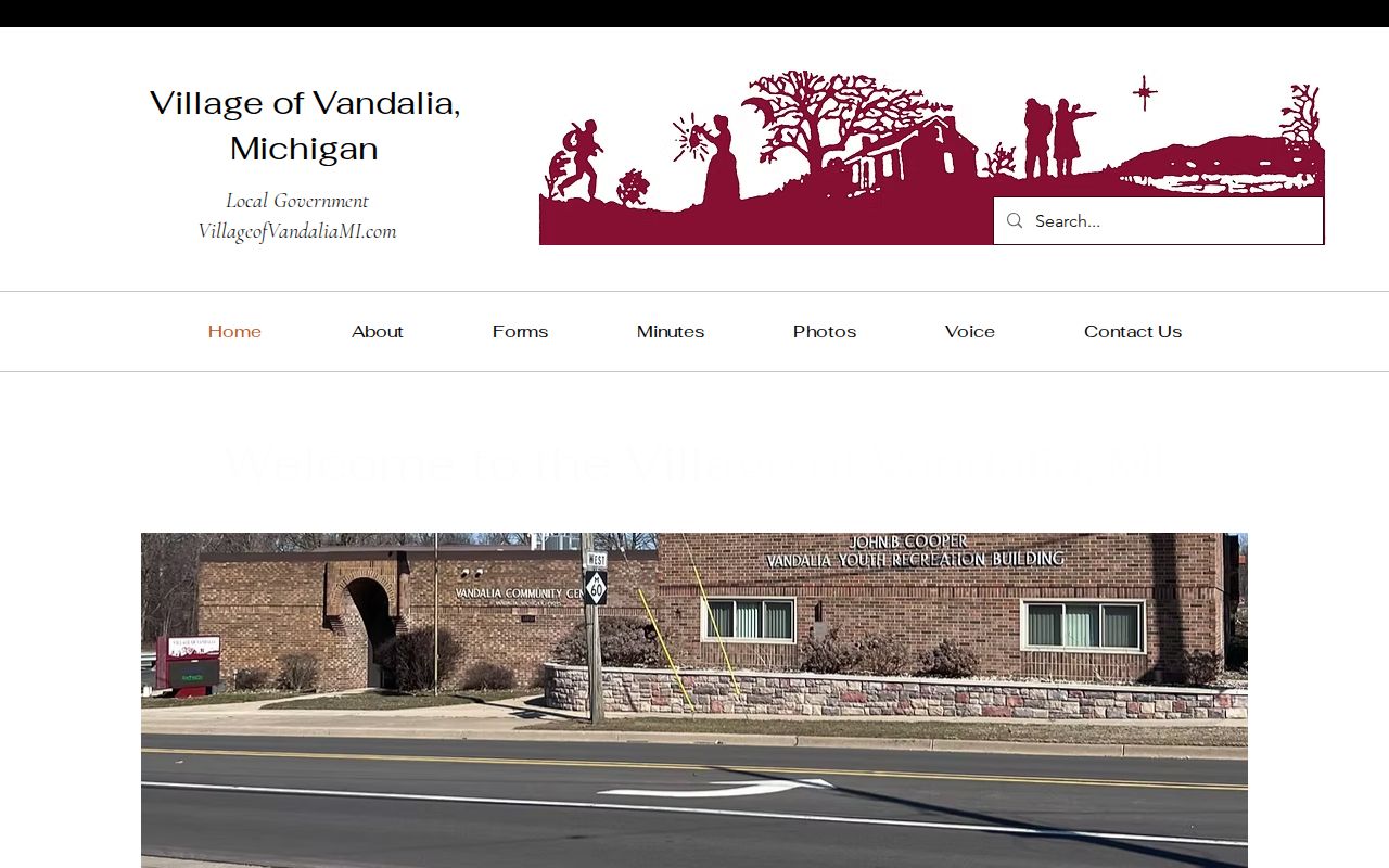 Vandalia village hall page listing county contacts for Vandalia warrant records questions